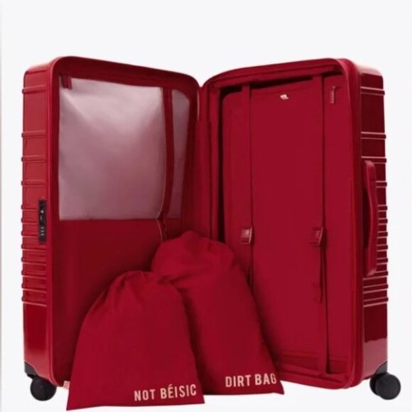 New Beis Text Me When you Land Red Lonely Ghost Large Check-In  Limited Edition - Picture 6 of 6